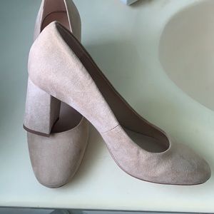 Taupe Microsuede Pumps